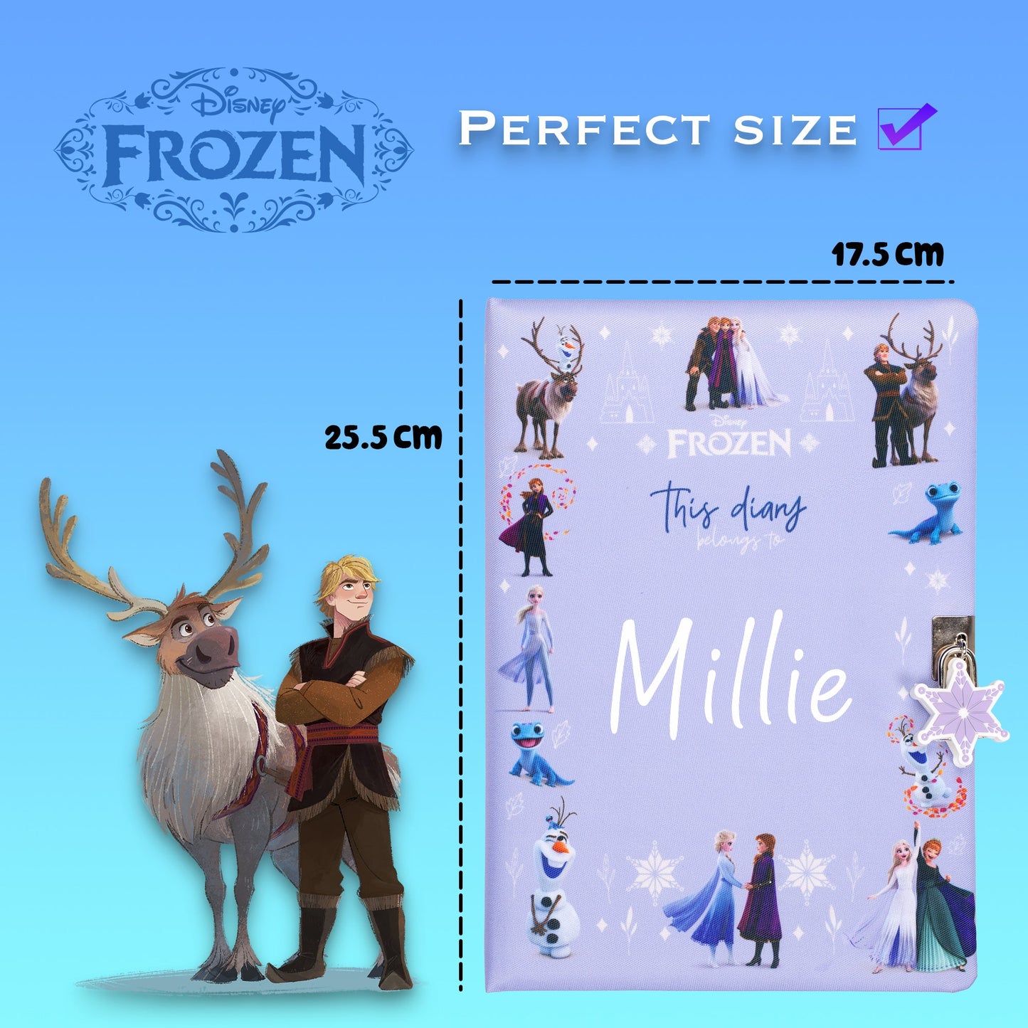Personalized Secret Diary - Frozen