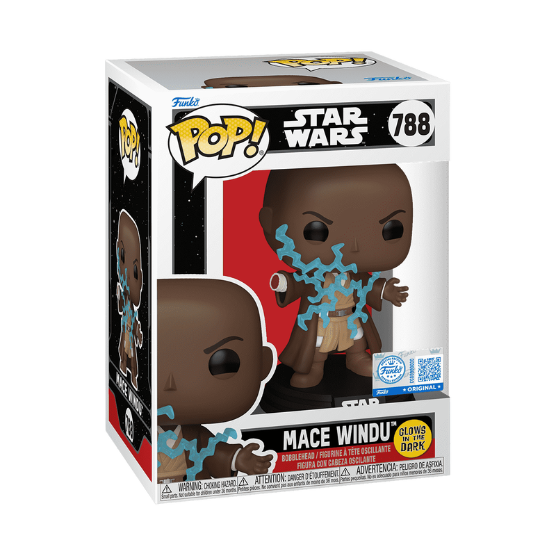 Pop! Mace Windu (Force Lightning Death) (Glow) #788 - vue officielle Funko 2
