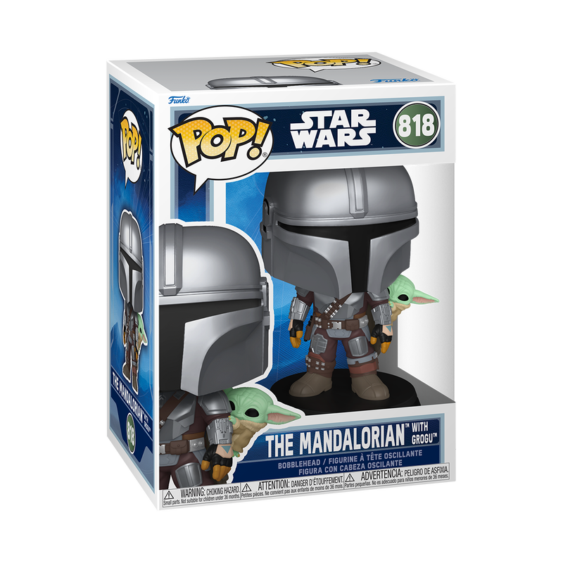 Pop! The Mandalorian with Grogu (On Back)