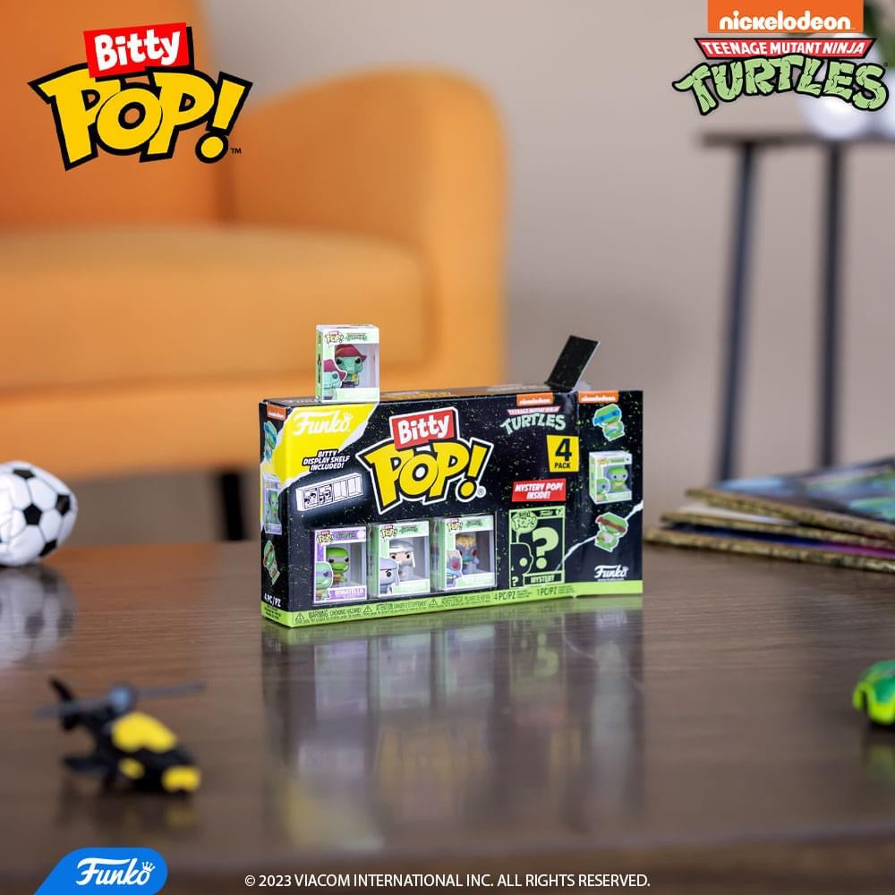 bitty pop teenage mutant ninja turtles 4 pack series 2