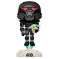Pop! Dark Trooper avec Grogu (Glow)