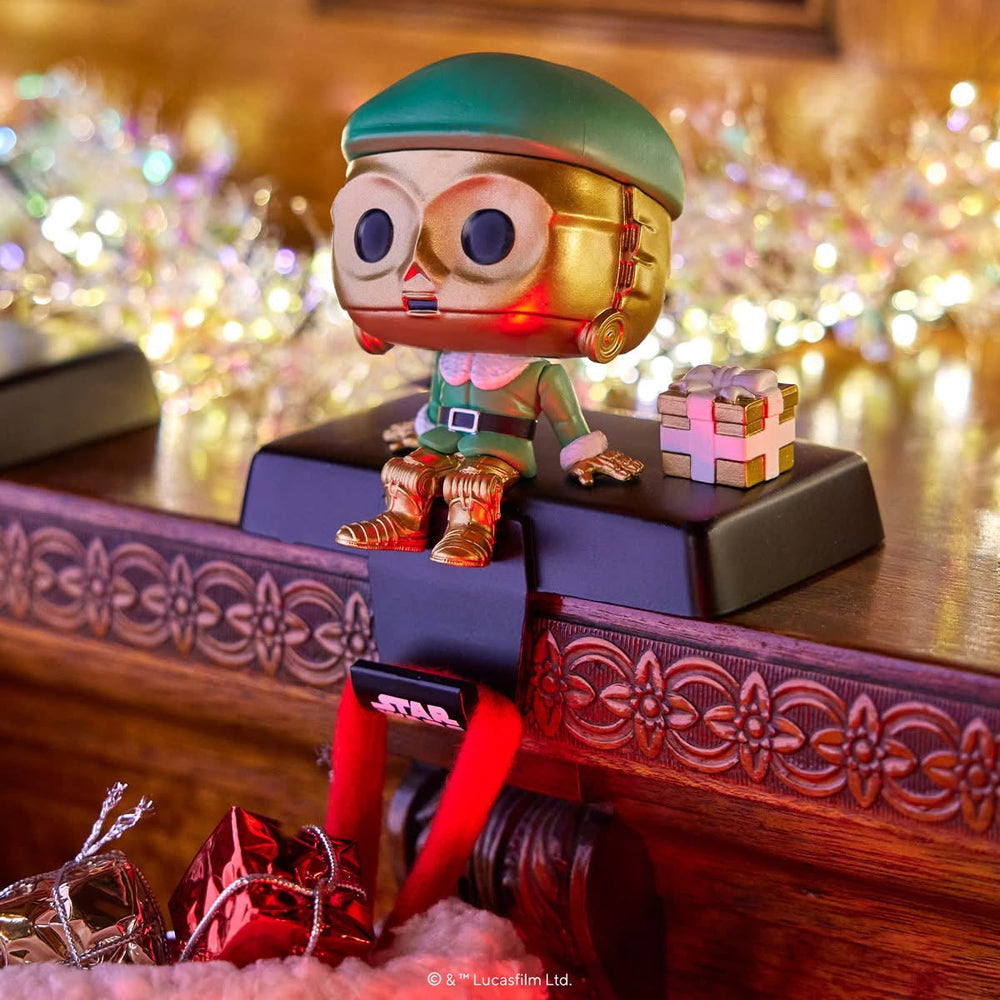 Pop! Appendino per calze C-3PO nei panni dell'elfo di Babbo Natale 