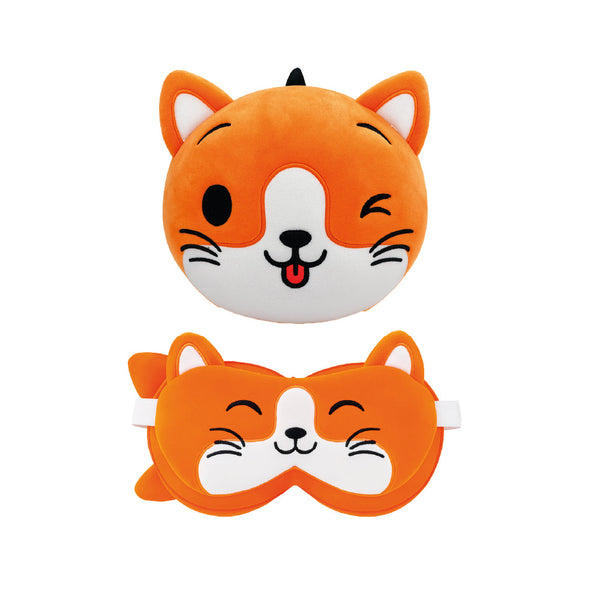 Travel Pillow Zoo Eyemask Zoo Nap Cat