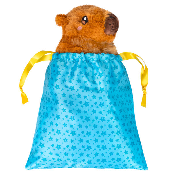 DIY Small Blue Drawstring Gift Bag