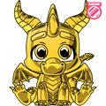 Figurine Spyro Gold Chrome