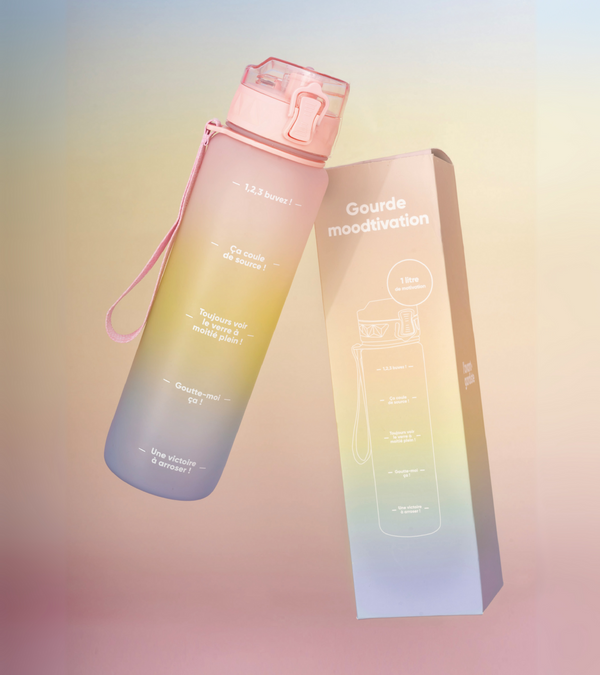 Moodtivation Measuring Water Bottle