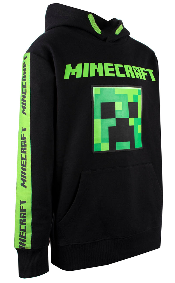 Minecraft vert Creeper sweat à capuche – noir