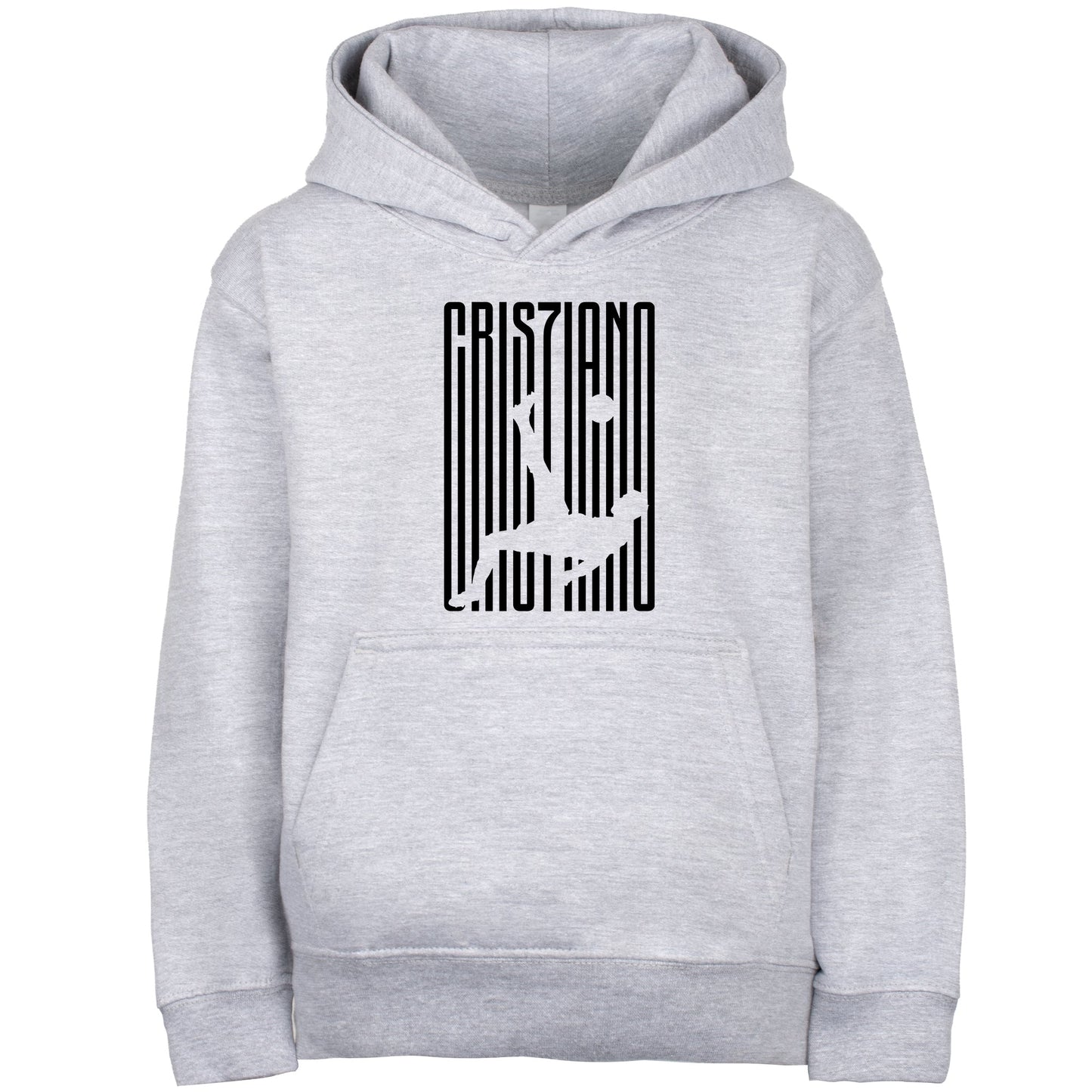 Fringoo gamer Sweat à capuche gris garçon Cotton Rich Soft Hooded Sweatshirt- Cristiano Kick gris