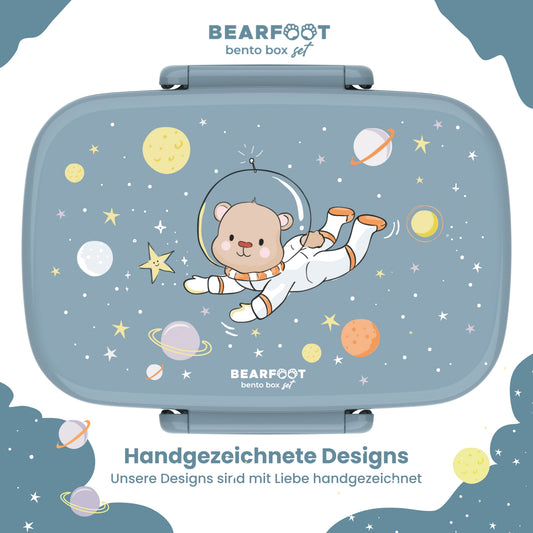 Kids' Lunch Box with Compartments, Lightweight & Leak-Proof - Bear