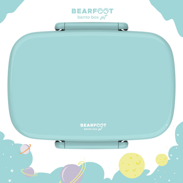 Kids' Bento Box with Compartments, Lightweight & Leakproof - Mint