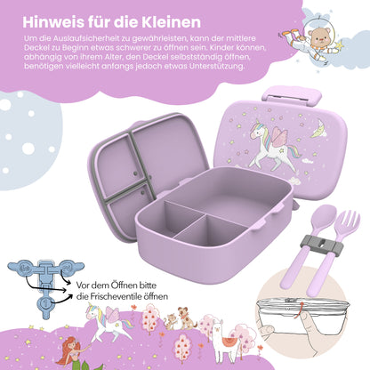 Unicorn Bundle - Bento Box Set & Water Bottle 450ml