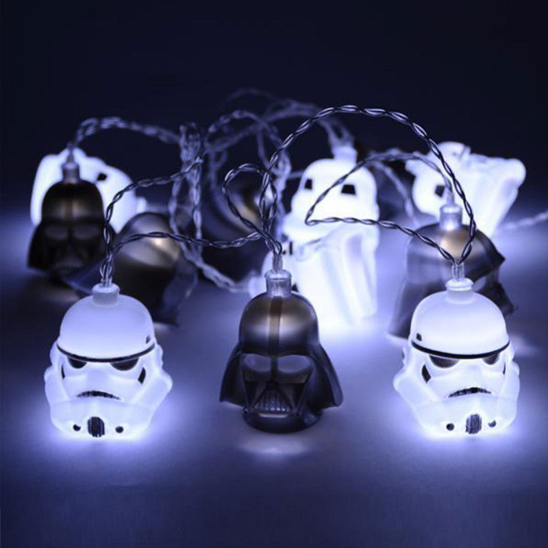 Dark vader and stromtrooper light garland