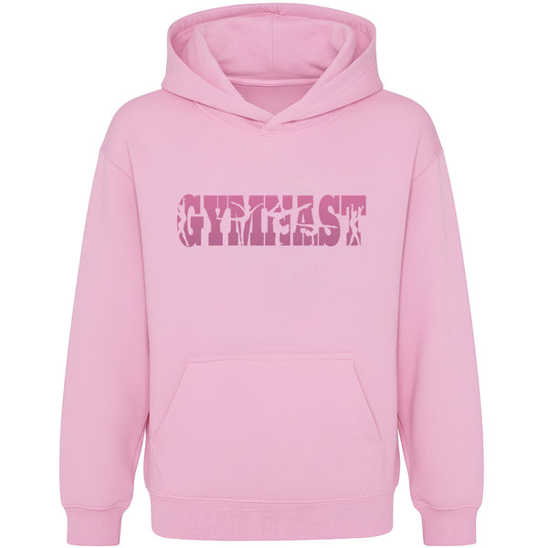 Fringoo Gymnastic Hoodie for Kids Cotton Rich Soft Hooded Sweatshirt - Gymnast Pink