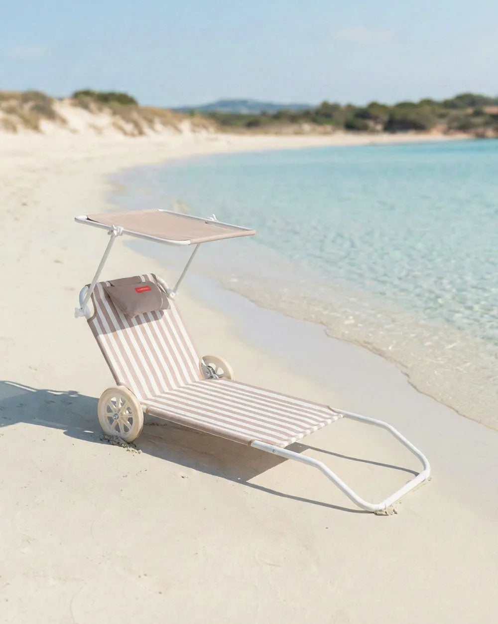 Hamaca de playa con ruedas y parasol – FREYA