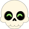 Figurine Halloween Skull Stickie – 15,2 cm