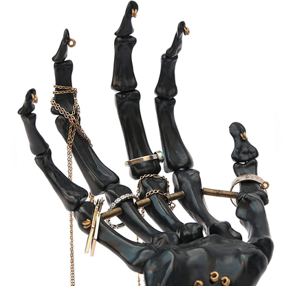 Black Skeleton Hand Jewelry Holder