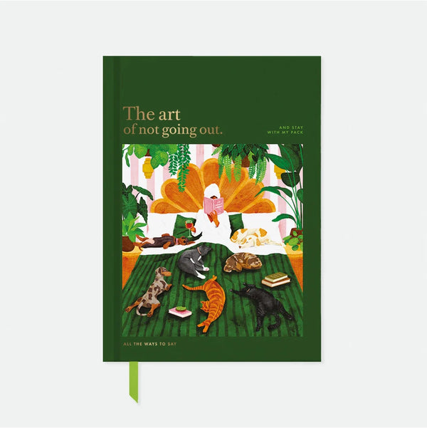 The art of not going out - Hardcover notebook A5