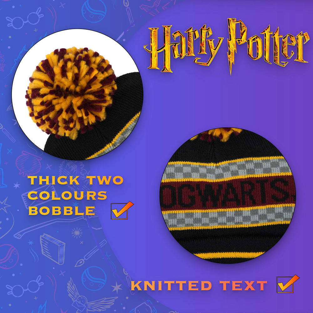 Bonnet d'hiver Harry Potter - Noir
