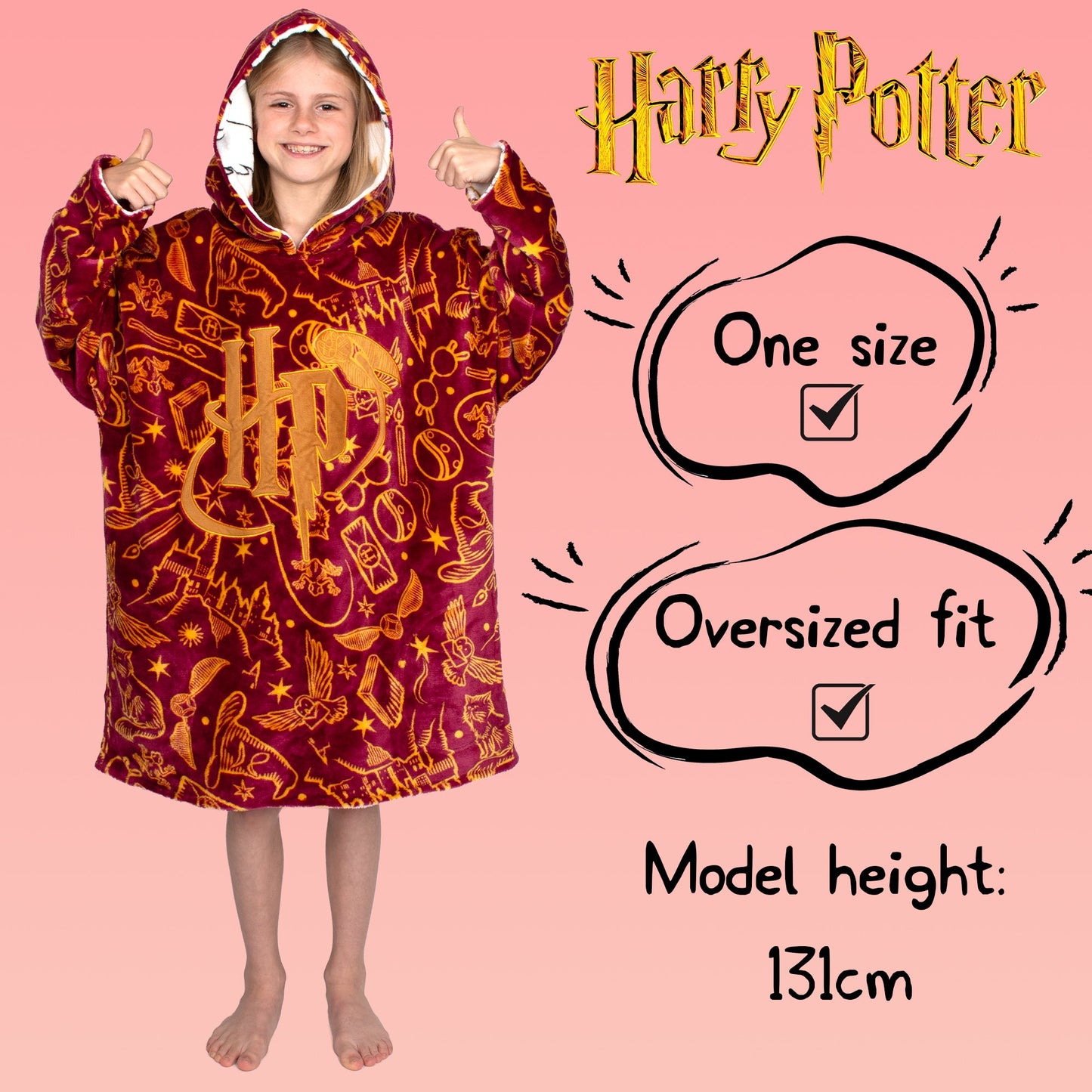 Harry Potter Oversized Sweat à capuche Couverture