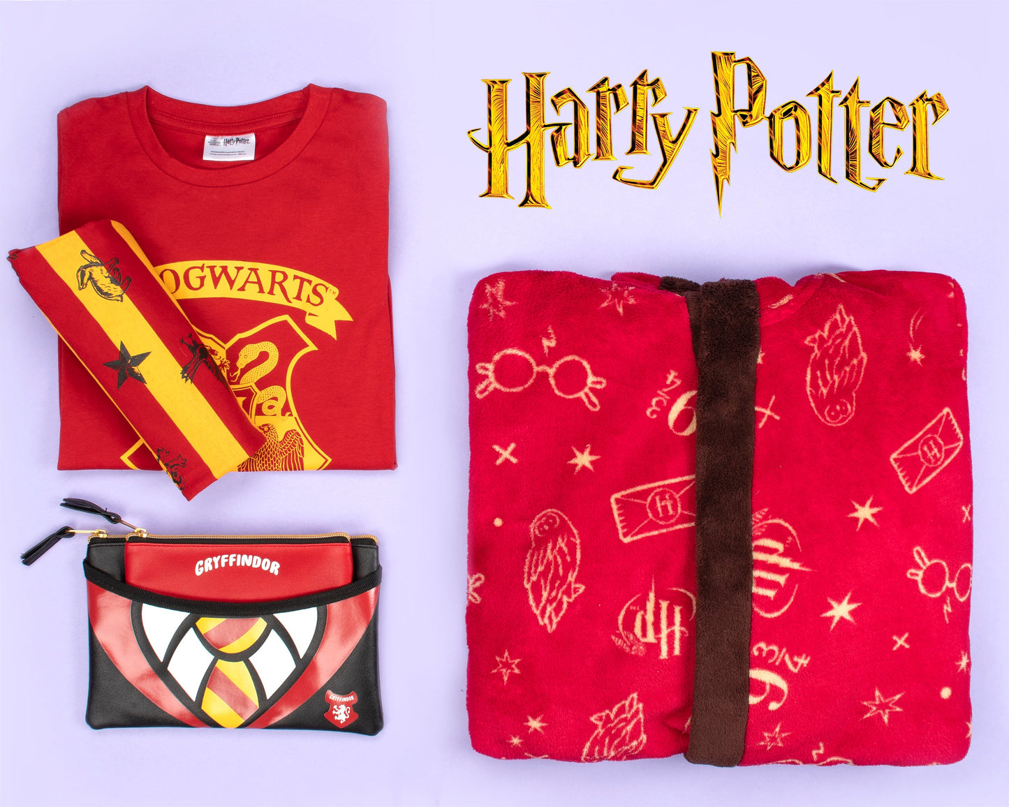Personalized Pajama Set - Harry Potter Red-Yellow