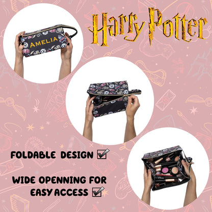 Personalized Harry Potter Make-up Bag - Black