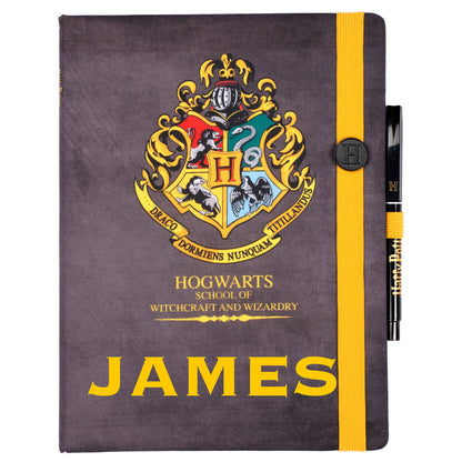Personalized Harry Potter Notebook - Black