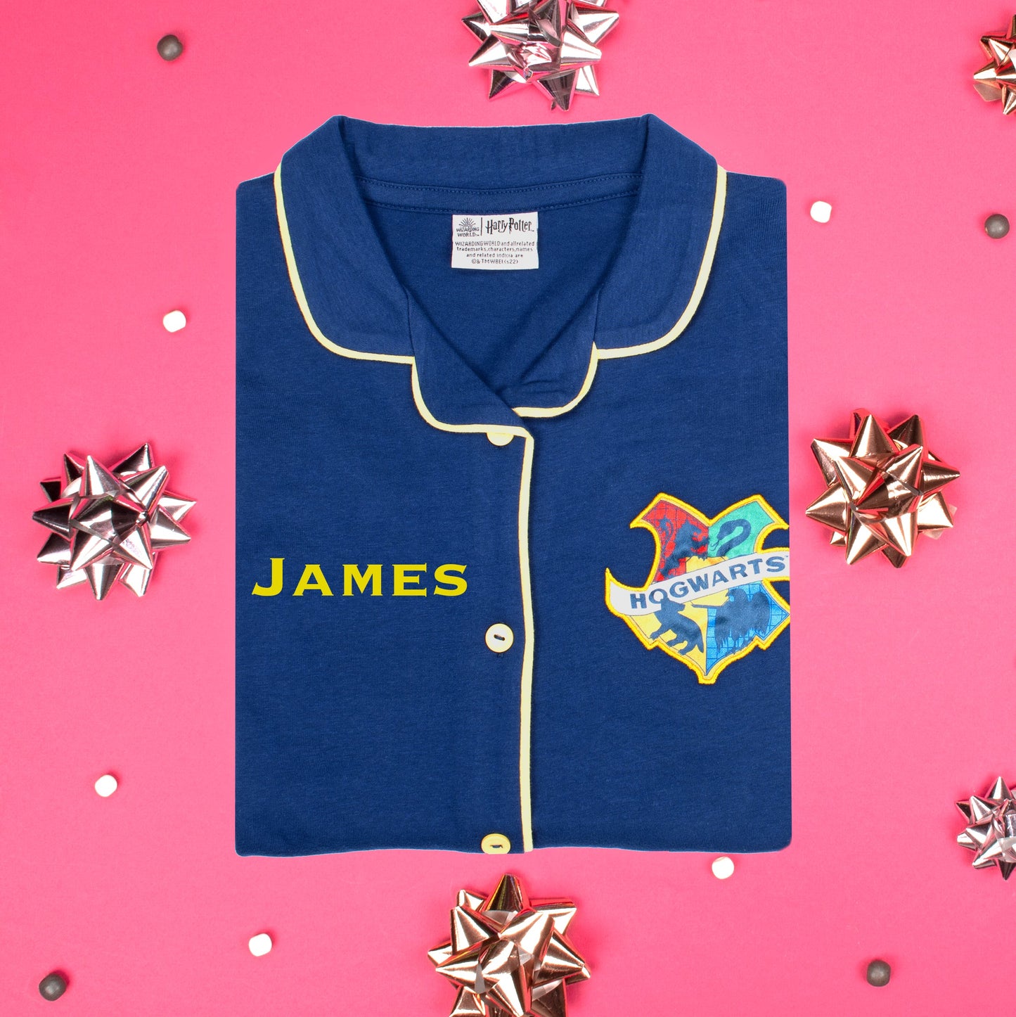 Harry Potter Pyjamas with Buttons – Navy bleu