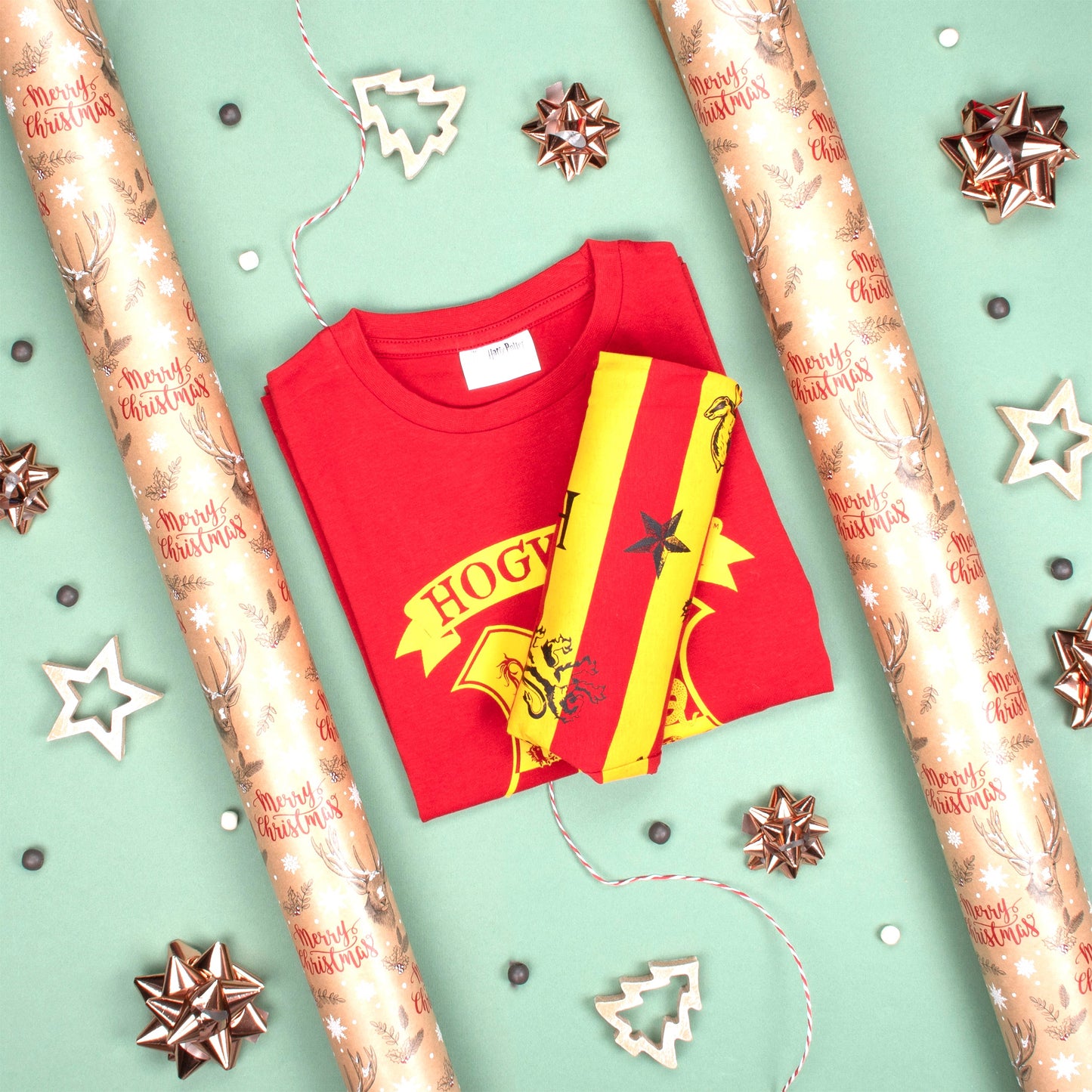 Personalized Pajama Set - Harry Potter Red-Yellow
