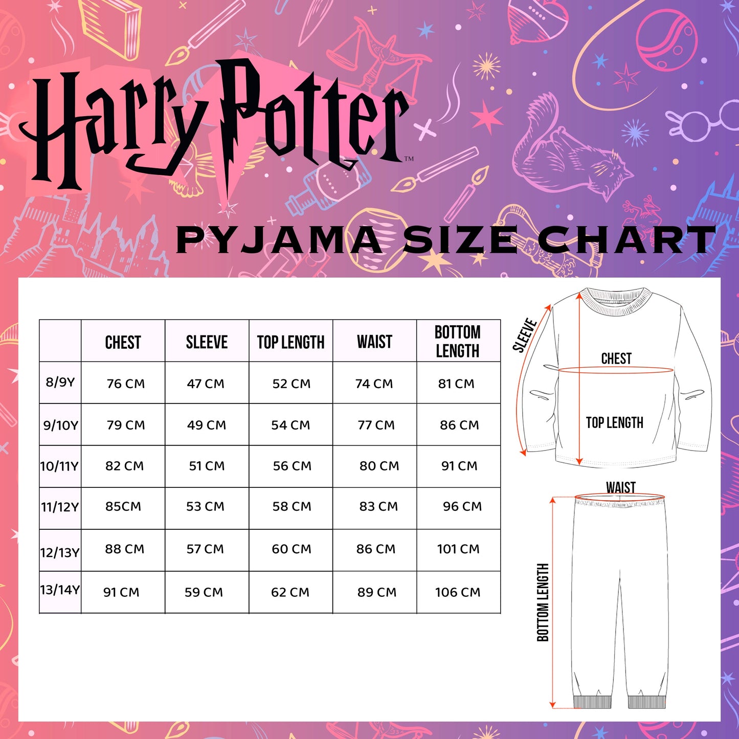 Harry Potter Pyjama Set - Black