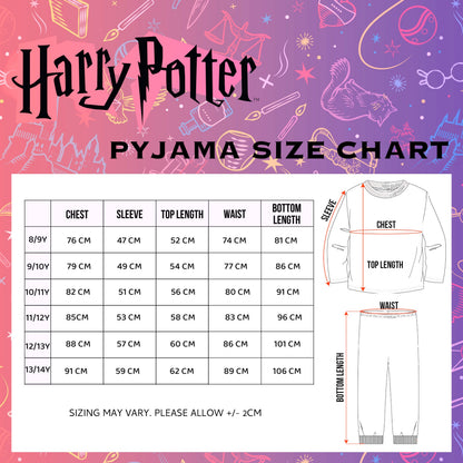 Harry Potter Pyjamas with Buttons – Burgundy