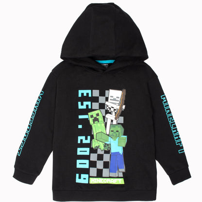 Minecraft Boys' Hoodie with Kangaroo Pocket 100% Cotton