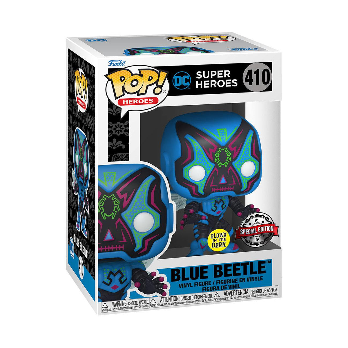 Pop! Blue Beetle (Dia de los DC) (Glow)