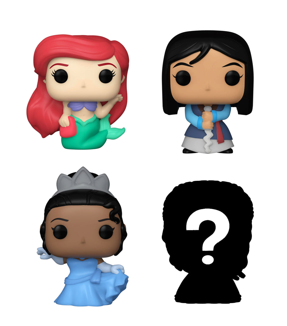 Bitty Pop! Disney Princess - Confezione da 4 - Serie 1 