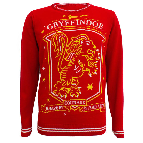 Pull de Noël Gryffindor Poudlard Harry Potter Heroes Inc | Sweatshirt Christmas Jumper Pattern Funko