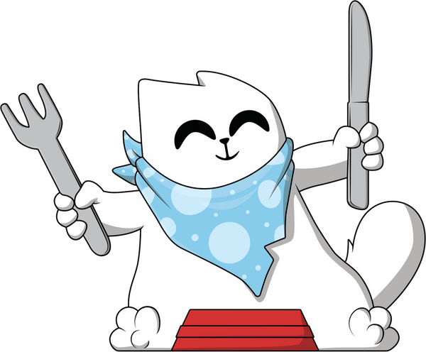 Le chat de Simon a faim