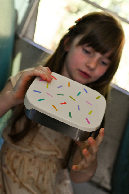 Confetti Stainless Steel Lunch Box with Removable Compartments