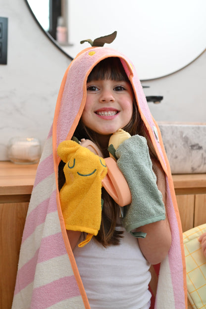 Set of mandarin washcloths