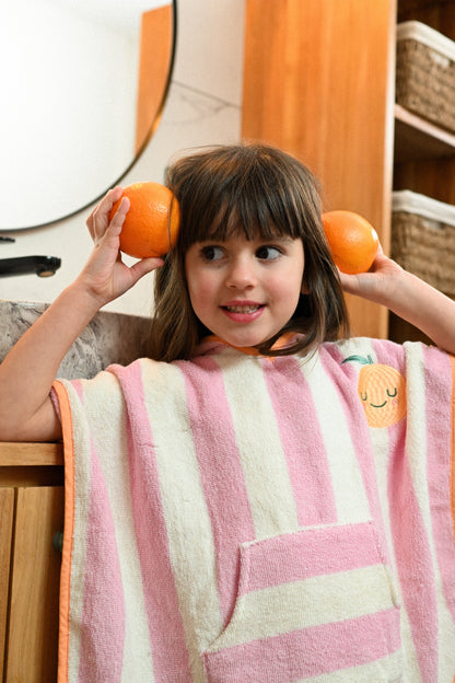 Hooded Poncho Mandy Mandarin