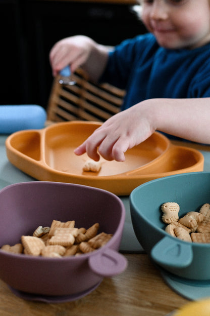 Lili the bear silicone feeding bowl Ocean