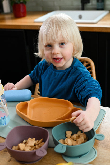Lili Mustard Silicone Learning Bowl