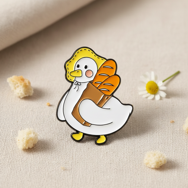 White Duck Pins on Breadsticks