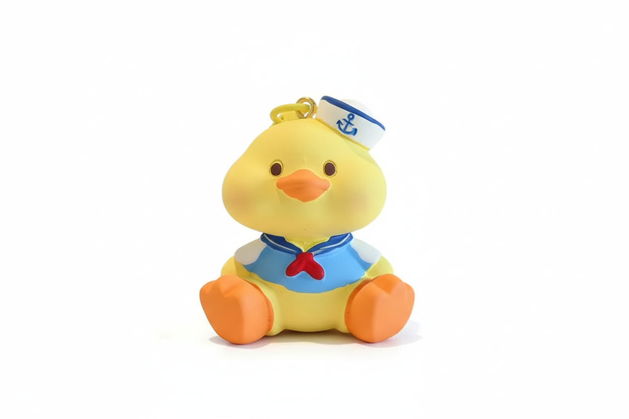 Marine duck keychain