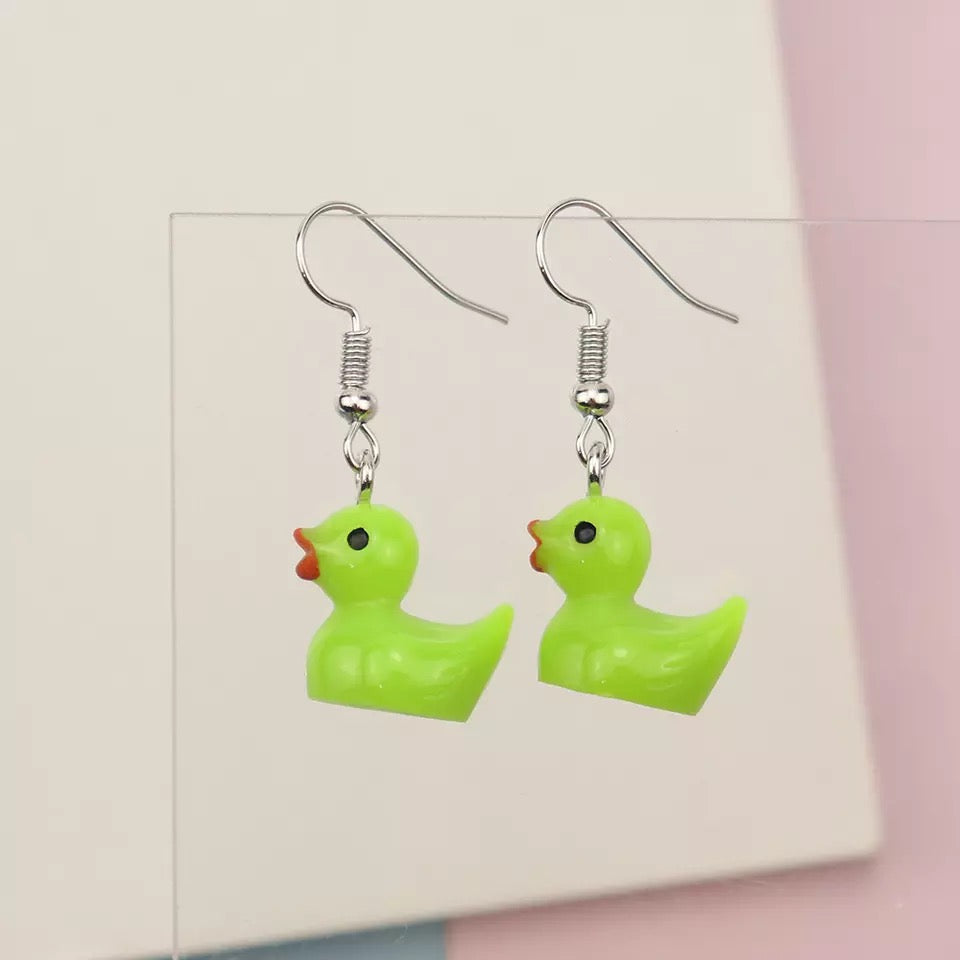 Duck earrings