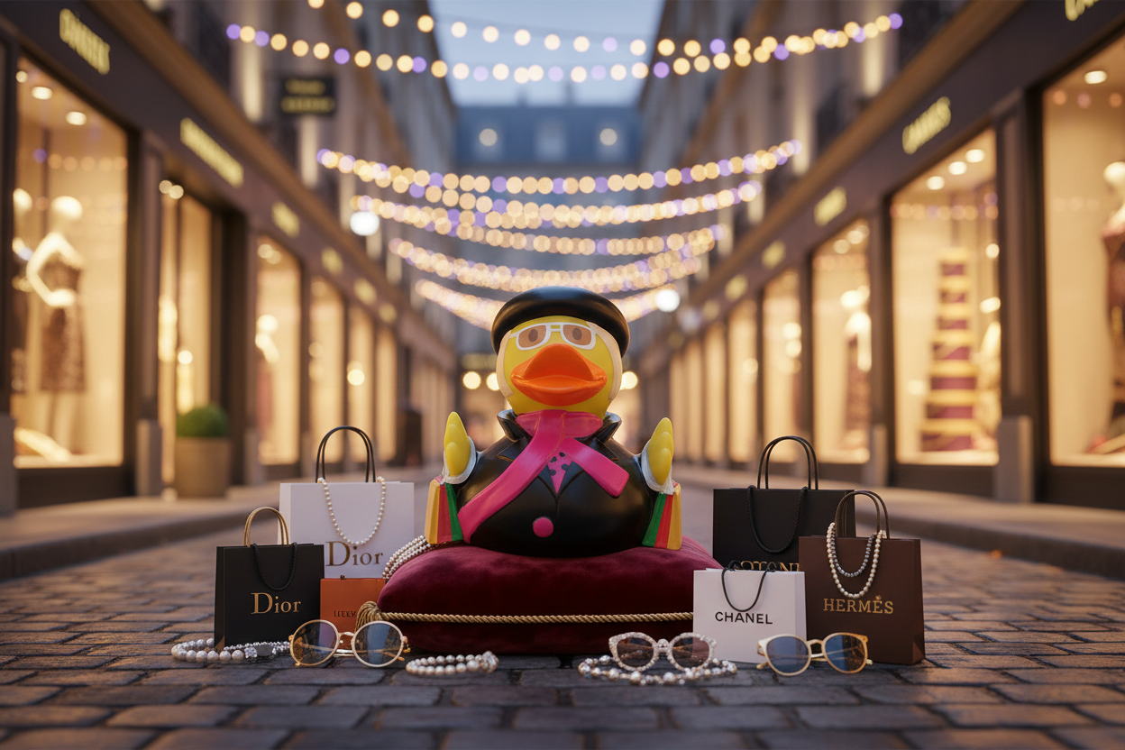 Shopping queen duck