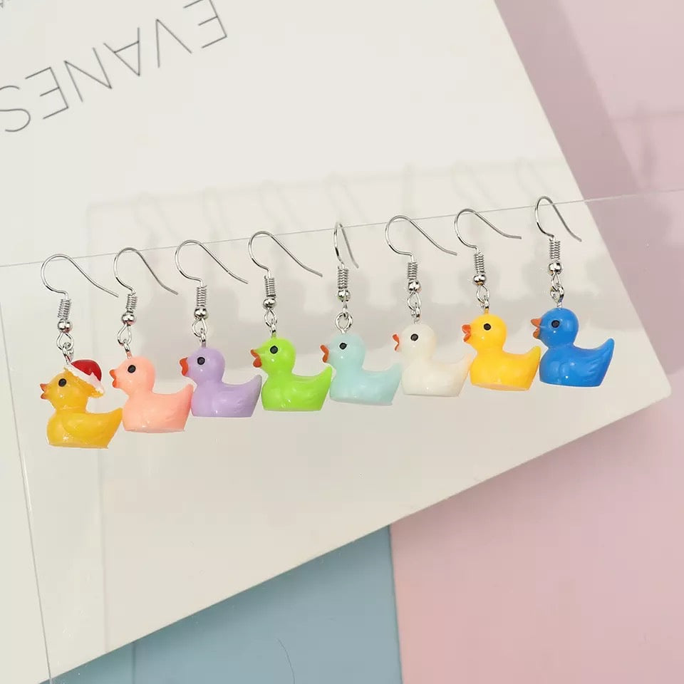 Duck earrings