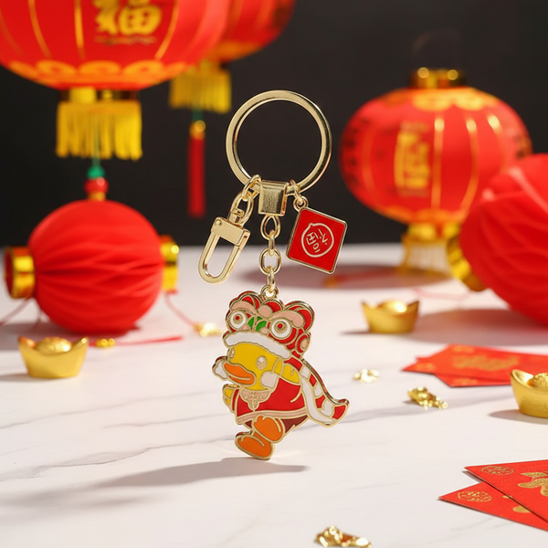 Porte-Clés Canard Tigre Chinois