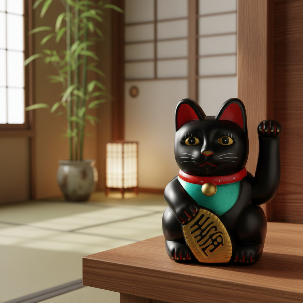 Classic Black Lucky Cat