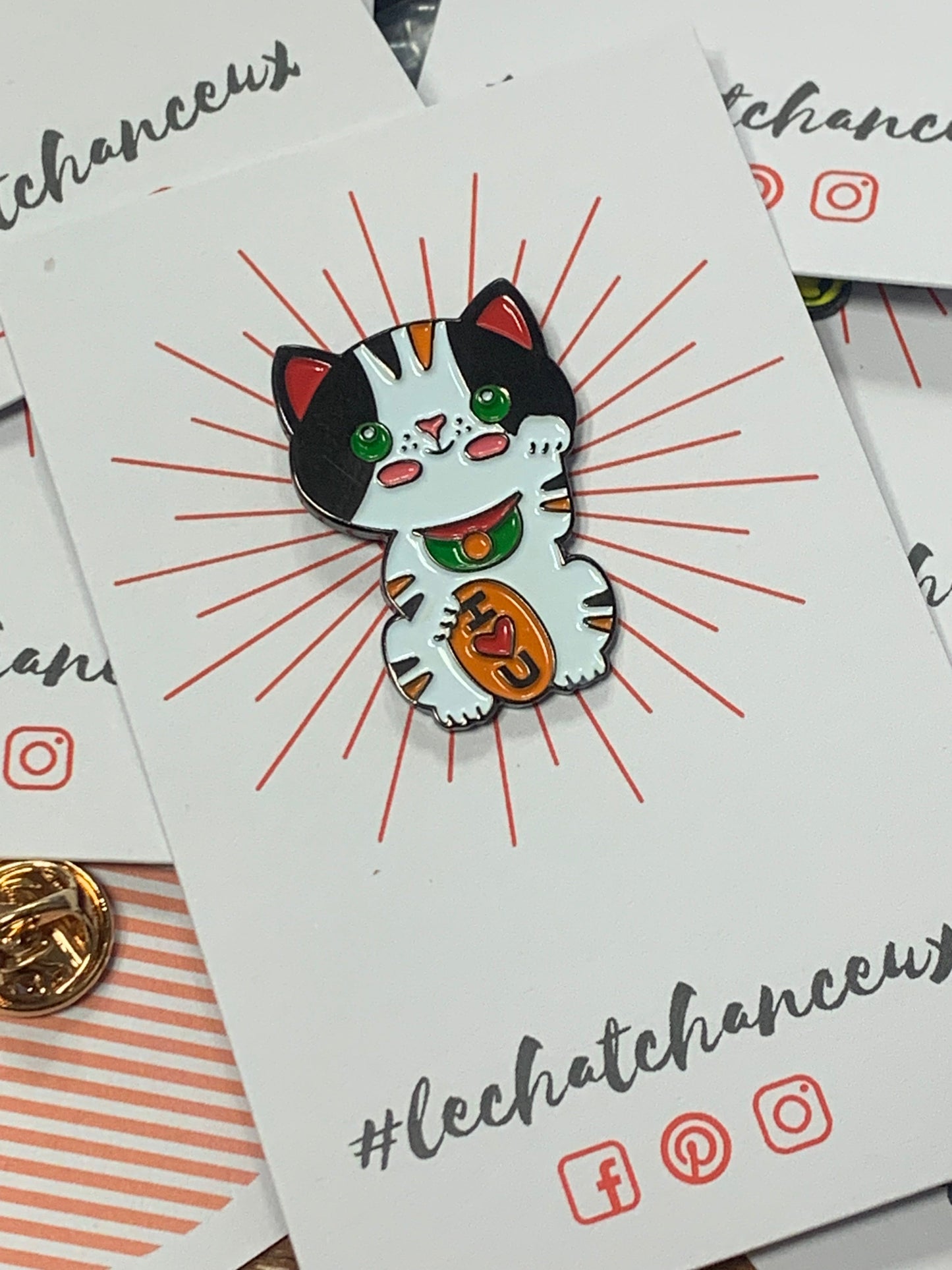 Cute Lucky Cat Pin