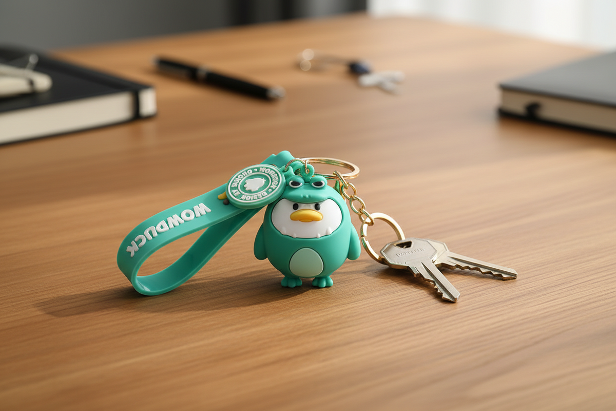 Porte Clés Canard Dinosaure