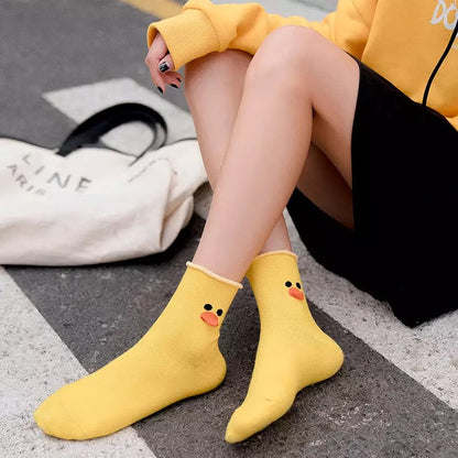 Yellow duck socks